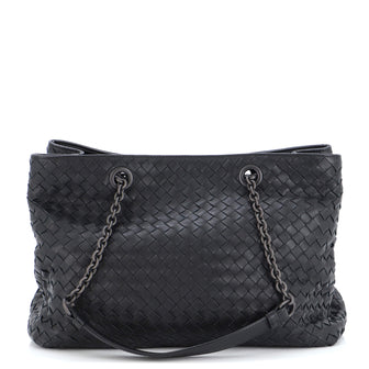 Bottega Veneta Double Chain Tote Intrecciato Nappa Medium