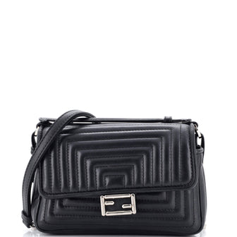Fendi Double Baguette Quilted Leather Micro