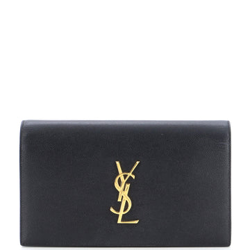 Saint Laurent Classic Monogram Clutch Leather