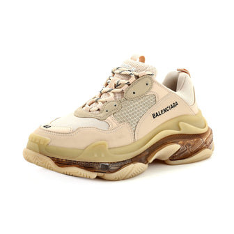 Balenciaga Women's Triple S Sneakers Fabric and Mesh with Faux Leather
