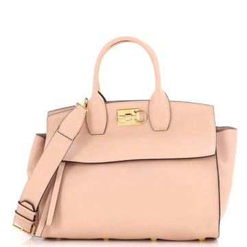 Salvatore Ferragamo Studio Satchel Leather Medium
