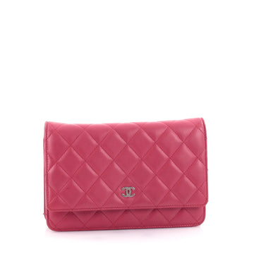 Chanel Wallet on Chain Quilted Lambskin Pink 2305502