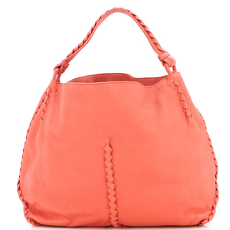 Bottega Veneta Open Hobo Cervo with Intrecciato Detail Medium