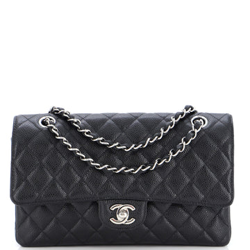 Chanel Classic Double Flap Bag Quilted Caviar Medium