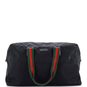 Gucci Web Carry On Duffle Bag GG Canvas Large