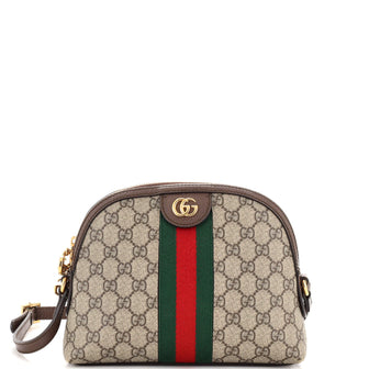 Gucci Ophidia Dome Shoulder Bag GG Coated Canvas Small