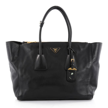 Prada Twin Pocket Tote City Calfskin Large Black 2306501