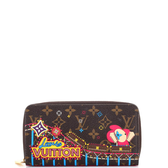 Louis Vuitton Zippy Wallet Limited Edition Vivienne Xmas Monogram Canvas
