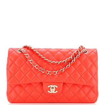Chanel Classic Double Flap Bag Quilted Lambskin Medium
