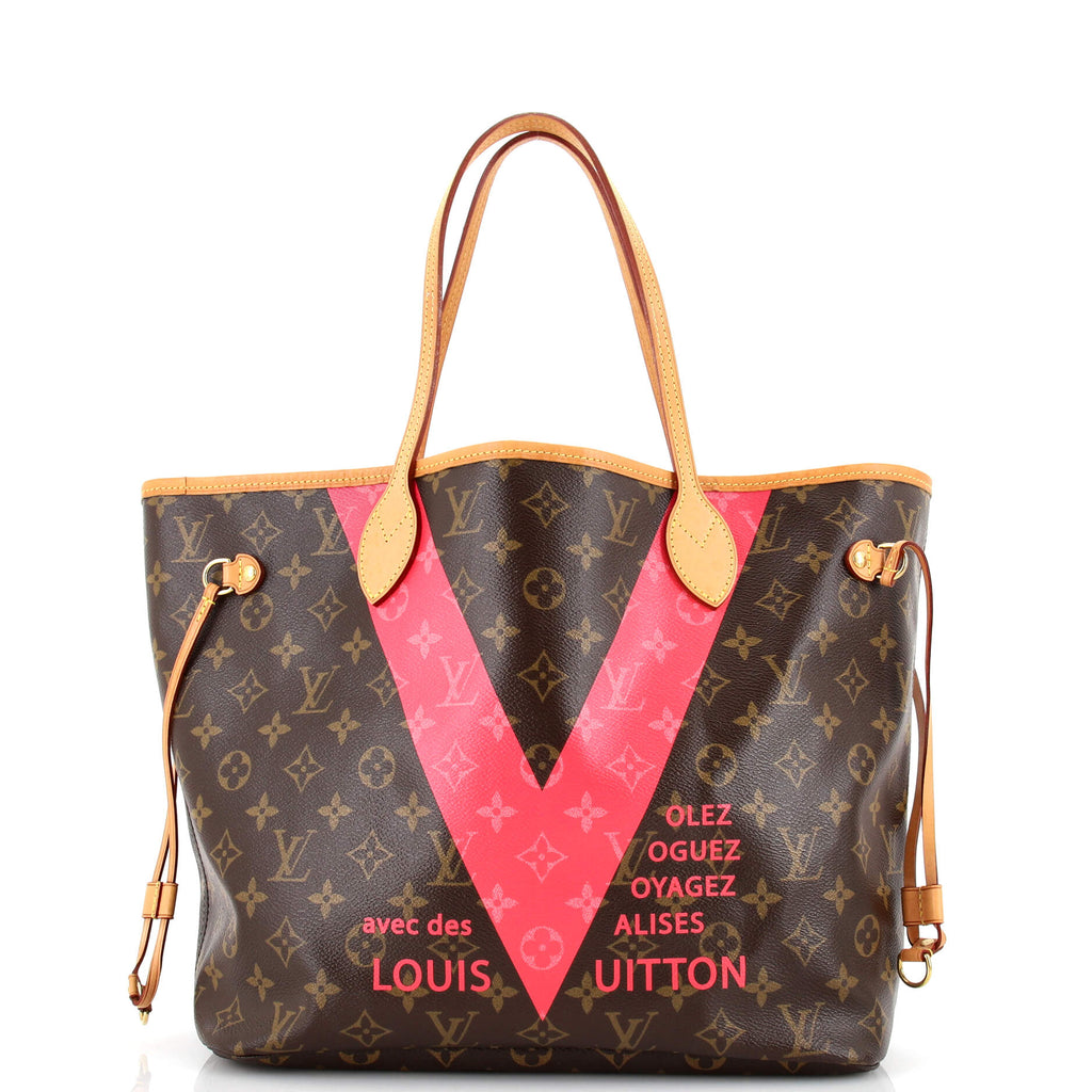 RvceShops Revival  Brown Louis Vuitton Monogram Neverfull MM Tote