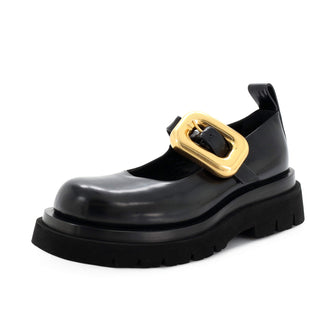 Bottega Veneta Women's Lug Mary Jane Flats Leather