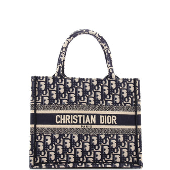 Christian Dior Book Tote Oblique Canvas Small