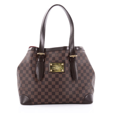 Louis Vuitton Hampstead Handbag Damier MM Brown 2307604