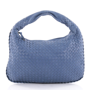 Bottega Veneta Veneta Hobo Intrecciato Nappa Medium Blue 2307605