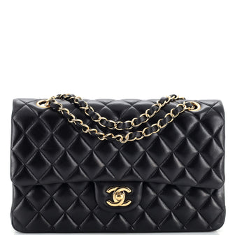 Chanel Classic Double Flap Bag Quilted Lambskin Medium