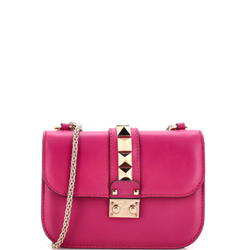 Valentino Garavani Glam Lock Shoulder Bag Leather Small