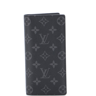 LOUIS VUITTON Monogram Brazza Long Wallet leather long wallet