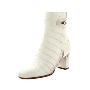 Hermes Women's Saint Germain Ankle Boots Himalaya Niloticus Crocodile