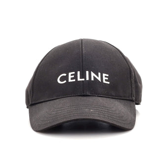 Celine Logo Baseball Cap Embroidered Canvas