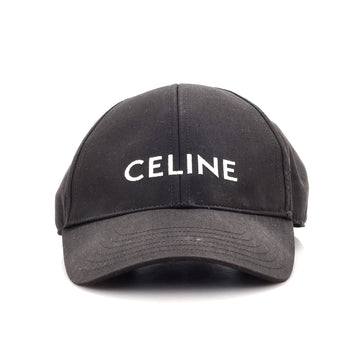 Celine Logo Baseball Cap Embroidered Canvas
