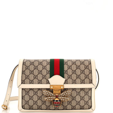 Gucci Queen Margaret Shoulder Bag GG Coated Canvas Medium