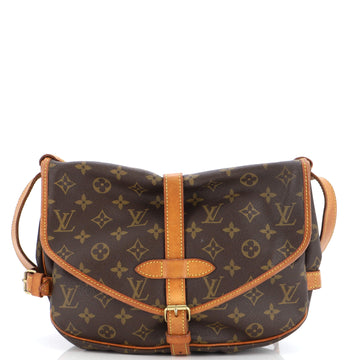 Louis Vuitton Saumur Handbag Monogram Canvas 30