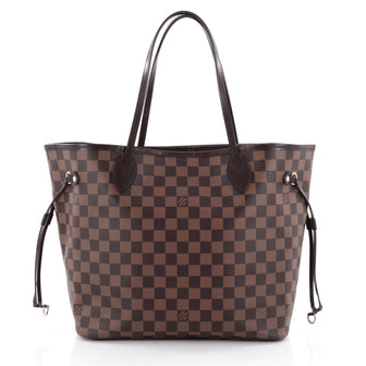 Louis Vuitton Neverfull NM Tote Damier MM Brown