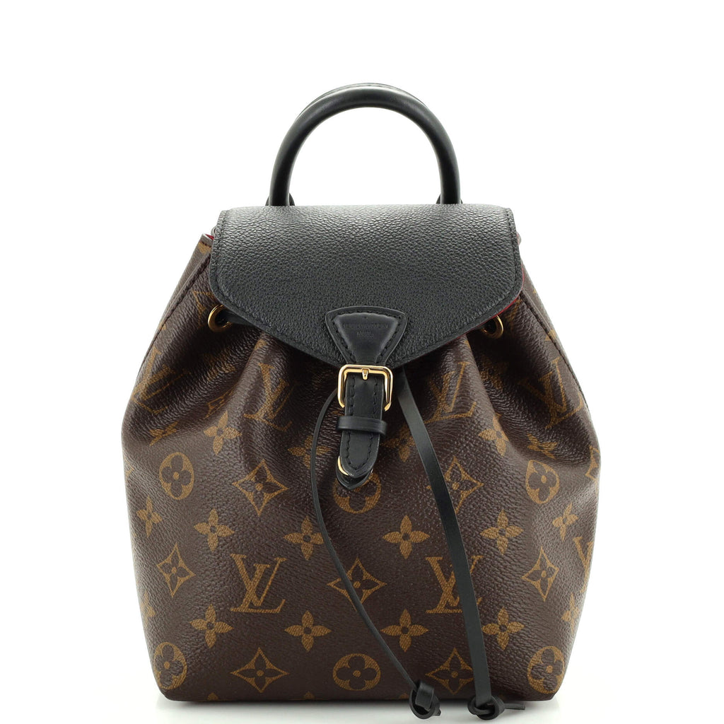 Louis Vuitton Montsouris NM Backpack Monogram Canvas with Leather BB Brown  23094614