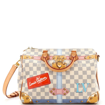 Louis Vuitton Speedy Bandouliere Bag Limited Edition Damier Summer Trunks 30