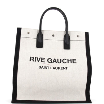 Saint Laurent Rive Gauche Shopper Tote Canvas Tall