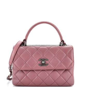 Chanel Trendy CC Top Handle Bag Quilted Lambskin Small