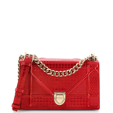 Christian Dior Diorama Flap Bag Cannage Embossed Calfskin Medium