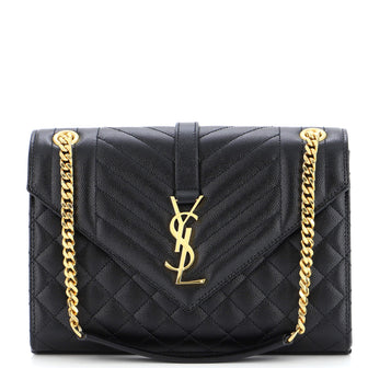 Saint Laurent Envelope Bag Small Black