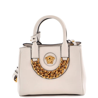 Versace La Medusa Convertible Tote Bag Leather Small