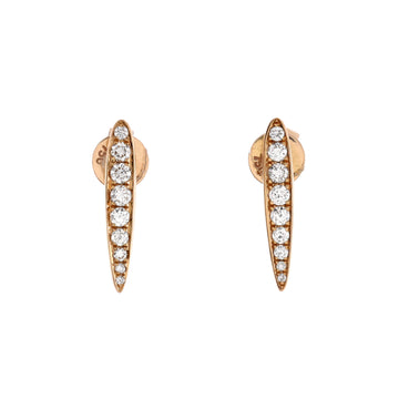 Anita Ko Spear Earrings 18K Rose Gold with Diamonds Small