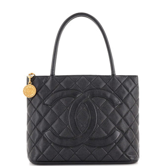 Chanel Medallion Tote Quilted Caviar