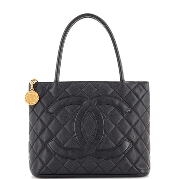 Chanel Medallion Tote Quilted Caviar