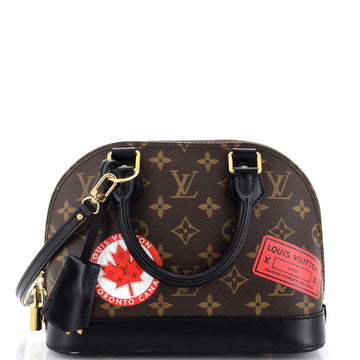 Louis Vuitton Alma Handbag My World Tour Monogram Canvas BB