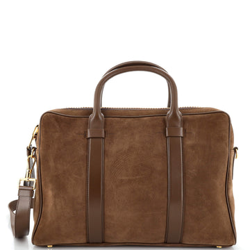 Tom Ford Convertible Briefcase Bag Suede Medium