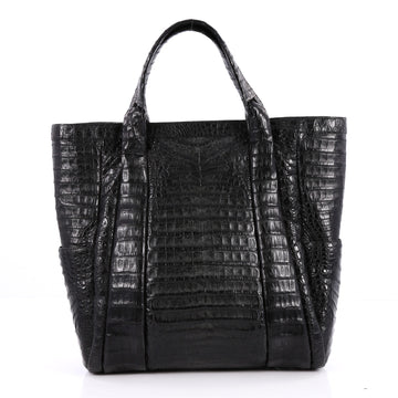 Nancy Gonzalez Tote Crocodile Large Black 2310701