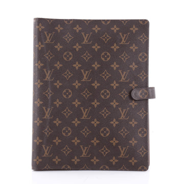 Louis Vuitton Cover Bloc A4 Agenda Monogram Canvas Brown 2311001