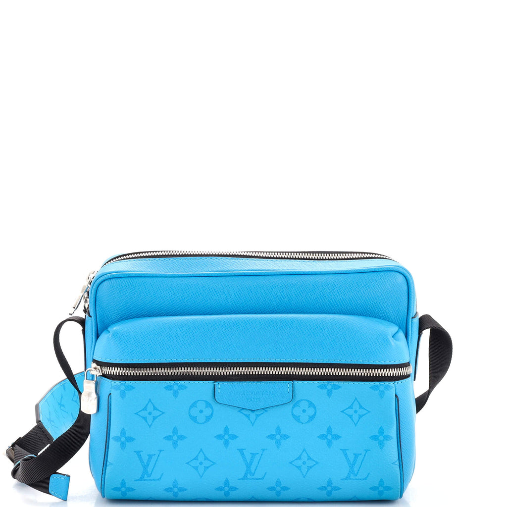 Louis Vuitton Monogram Taigarama Outdoor Messenger Bag - Blue