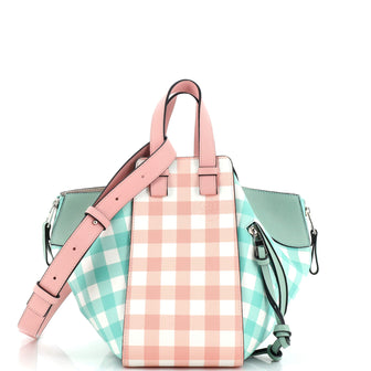 Loewe Hammock Bag Gingham Printed Leather Small