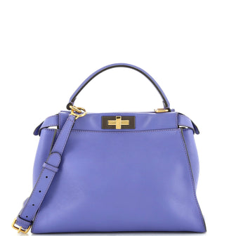 Fendi Peekaboo Bag Rigid Leather Regular