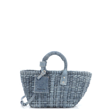 Balenciaga Bistro Panier Bag Woven Denim XS