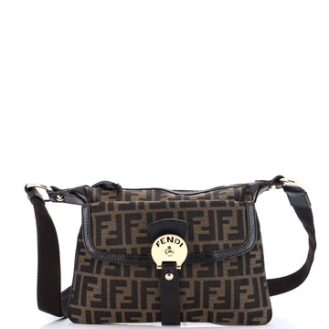 Fendi Chef Zip Crossbody Bag Zucca Canvas