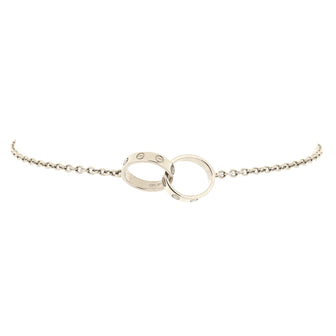Cartier Love Interlocking Bracelet 18K White Gold