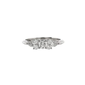 Tiffany & Co. Seven Stone Ring Platinum and Diamonds