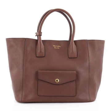 Prada Front Pocket Convertible Tote Saffiano Leather 2311401