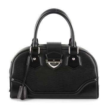 Louis Vuitton Montaigne Bowling Bag Epi Leather GM Black